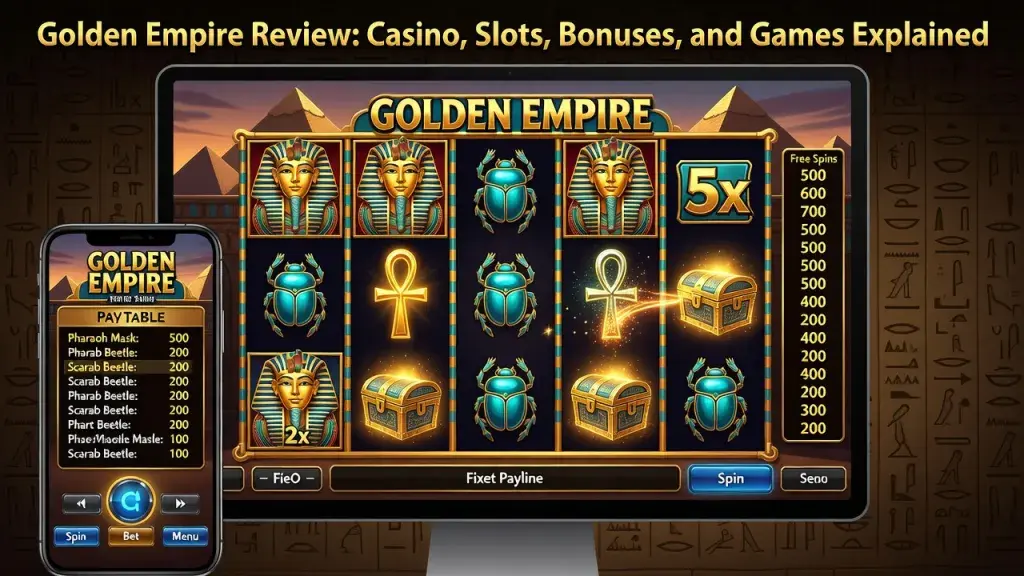Golden Empire Review: Casino, Slots, Bonuses, and Games Explained