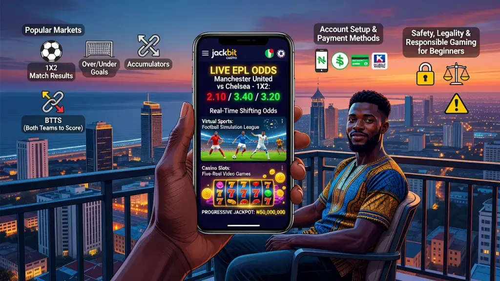 Online Betting and Casino in Nigeria: A Complete Beginner's Guide to Popular Markets, Mobile Games, Account Setup, Payments, Safety and Responsible Gaming